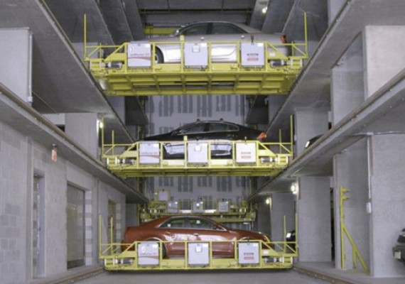 Hệ thống bãi đỗ xe tự động robot 3 tầng